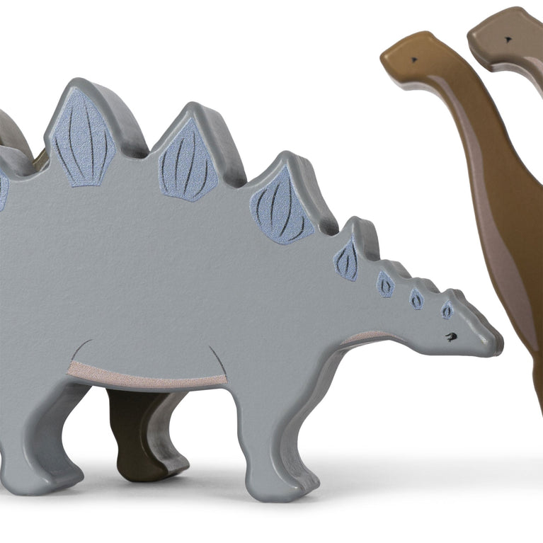 Konges Slojd - Dino Stapeltiere aus Holz - 8 Teile - 5715404069601 - littlehipstar.com