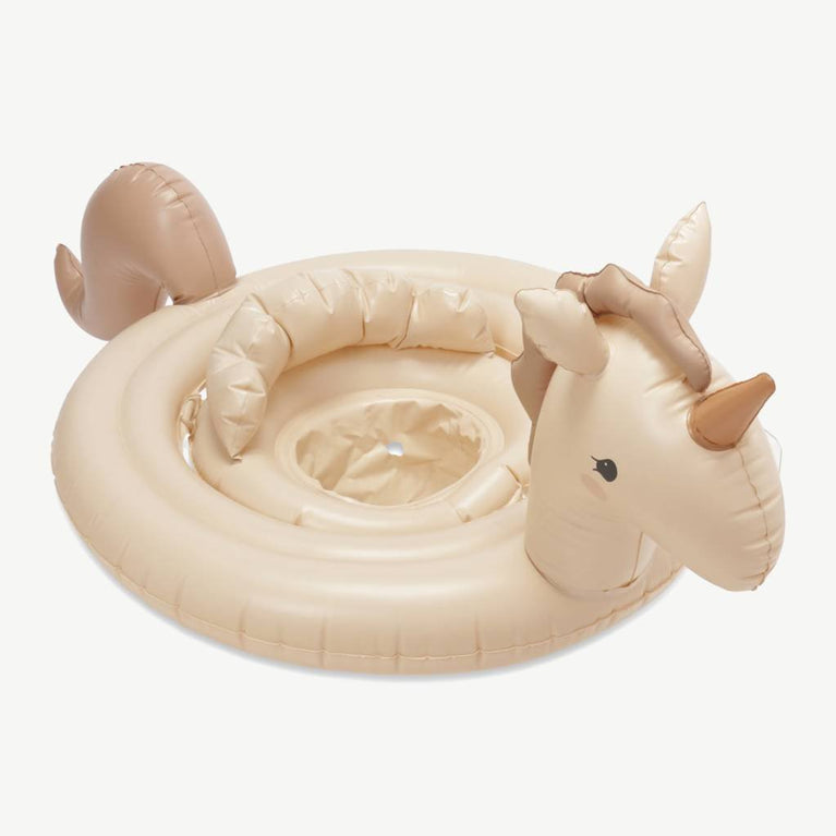 Einhorn Aufblasbarer Baby Schwimmsitz in Rosa