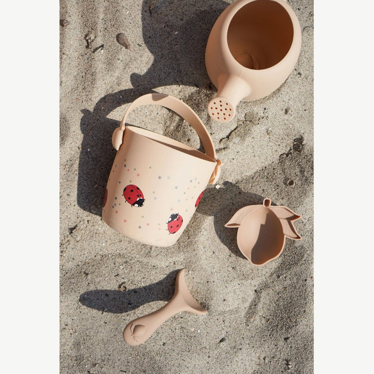 Konges Slojd - Ladybug Sandspielzeug aus Silikon - 4tlg. Set - 5715404094078 - littlehipstar.com