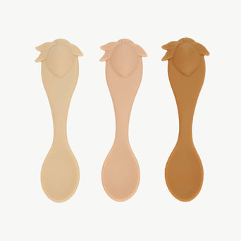 Konges Slojd - Lemon Löffel aus Silikon - 3er-Set - ROSE MIX - 5712982728432 - littlehipstar.com