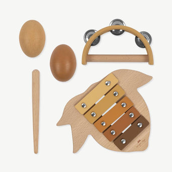 Konges Slojd - Lemon Musikinstrumente aus Holz - 4 Teile - 5715404066174 - littlehipstar.com