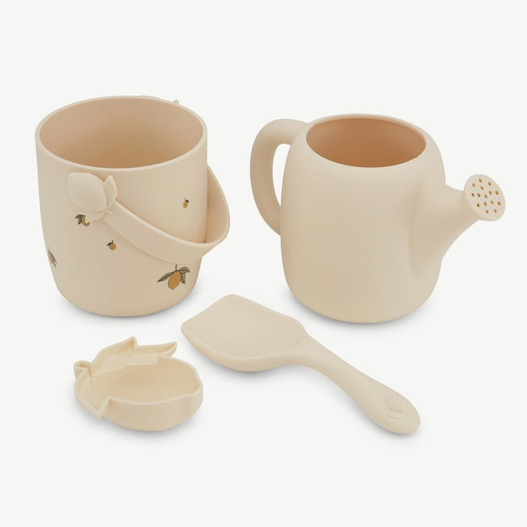 Konges Slojd - Lemon Sandspielzeug aus Silikon - 4tlg. Set - 5715404094085 - littlehipstar.com