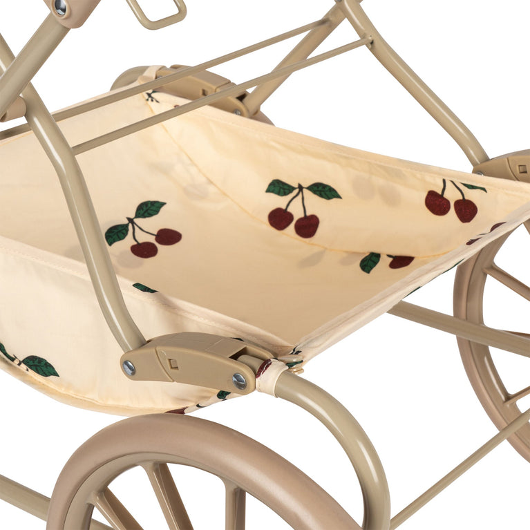 Konges Slojd - Ma Grande Cerise Glitter Puppenwagen mit Bezug aus Bio-Baumwolle - 5715404126021 - littlehipstar.com