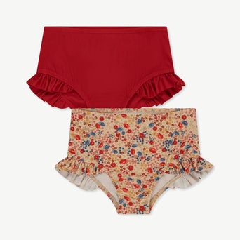 Konges Slojd - Manuca Viletta/Barbados Cherry Bikinihosen - 2er-Set - 12 Monate - 5715404100625 - littlehipstar.com