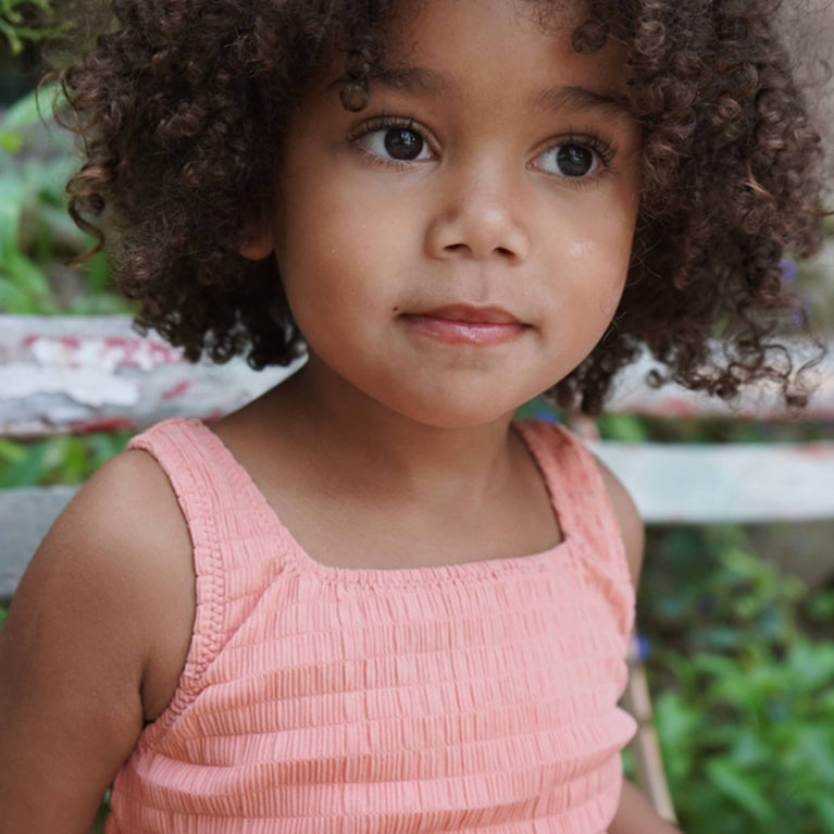 Konges Slojd - Milly Badeanzug aus Seersucker - Magnet - 5712982874078 - littlehipstar.com