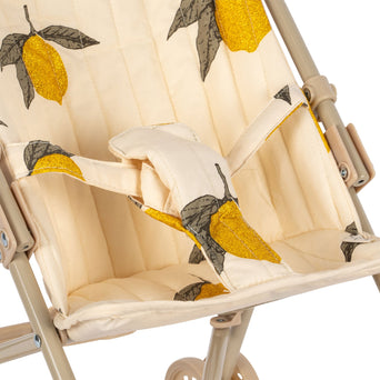 Konges Slojd - Mon Grand Citron Glitter Puppenbuggy mit Bezug aus Bio-Baumwolle - 5715404087711 - littlehipstar.com