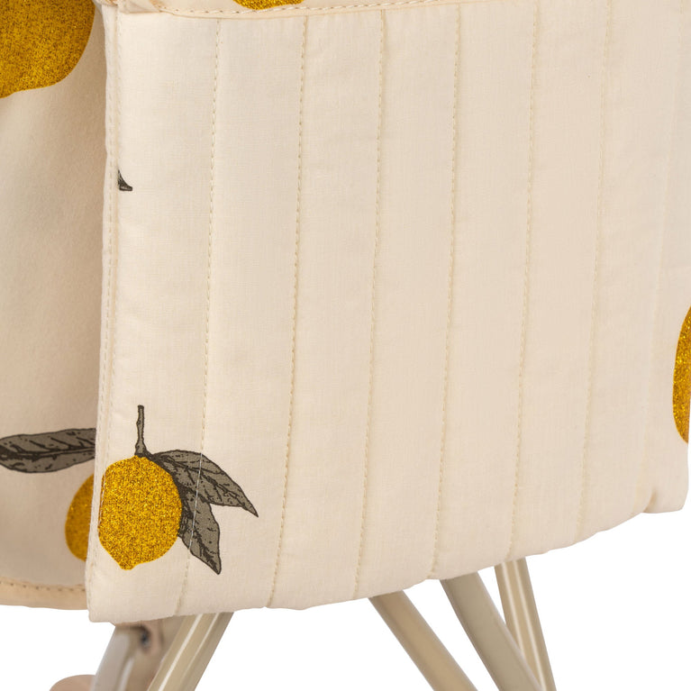 Konges Slojd - Mon Grand Citron Glitter Puppenbuggy mit Bezug aus Bio-Baumwolle - 5715404087711 - littlehipstar.com