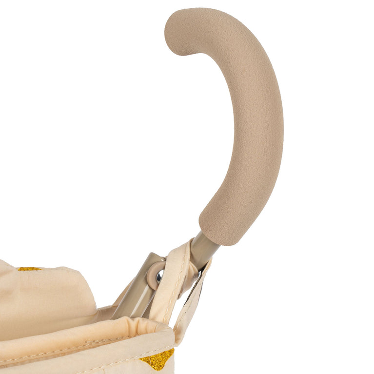 Konges Slojd - Mon Grand Citron Glitter Puppenbuggy mit Bezug aus Bio-Baumwolle - 5715404087711 - littlehipstar.com