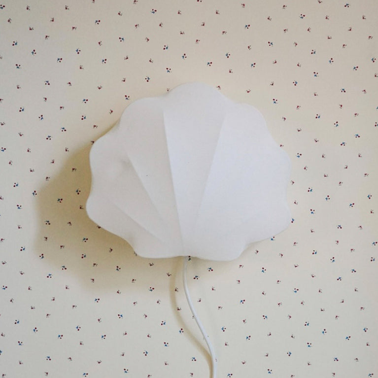 Konges Slojd - Muschel Wandleuchte aus Baumwolle - BLUSH - 5712982494160 - littlehipstar.com
