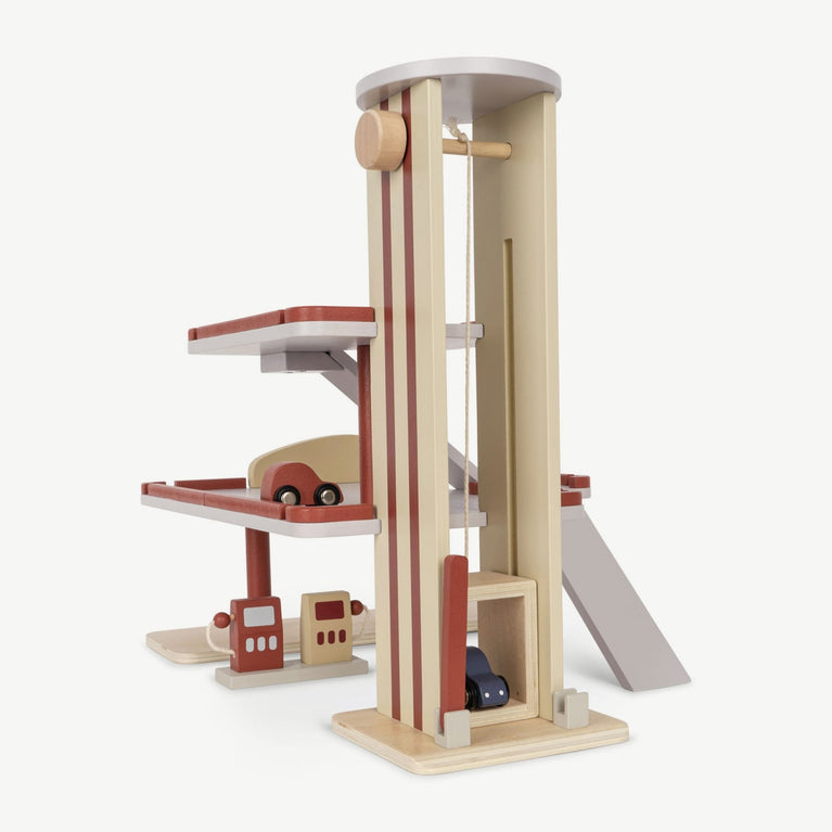 Konges Slojd - Parkhaus mit 3 Autos aus Holz - 5715404133777 - littlehipstar.com