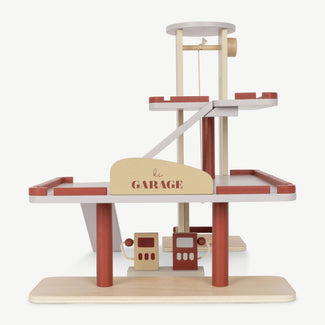Konges Slojd - Parkhaus mit 3 Autos aus Holz - 5715404133777 - littlehipstar.com
