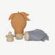 Konges Slojd - Smoothie-Beutel aus Silikon - 2er-Set - Rosa - 5715404047579 - littlehipstar.com