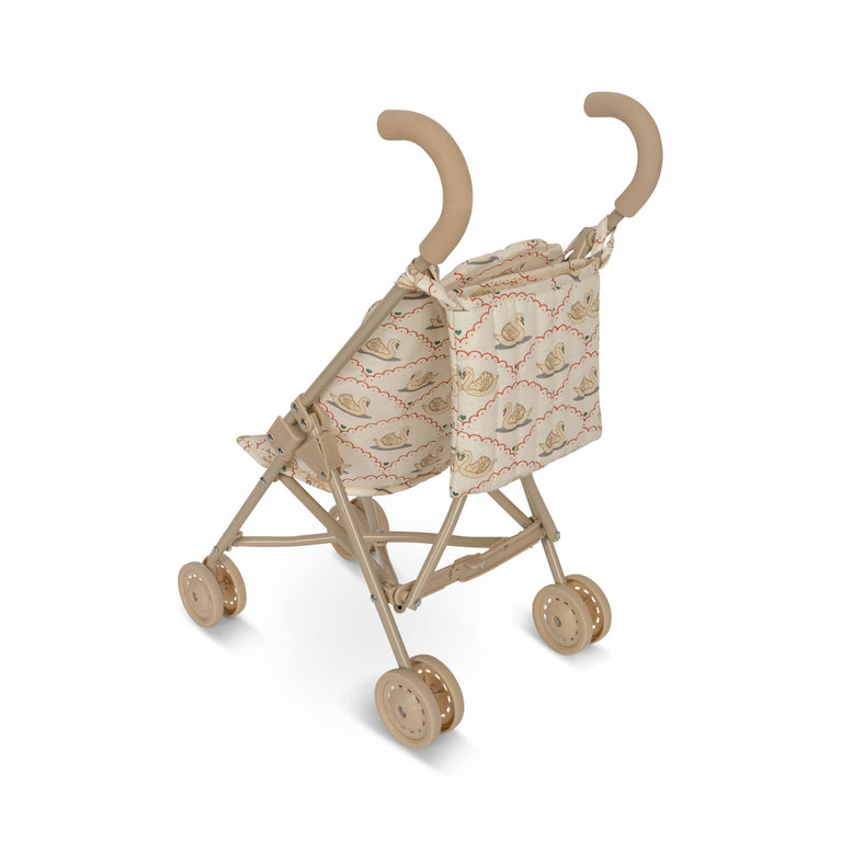 Konges Slojd - Swan Puppenbuggy mit Bezug aus Bio-Baumwolle - 5715404087674 - littlehipstar.com