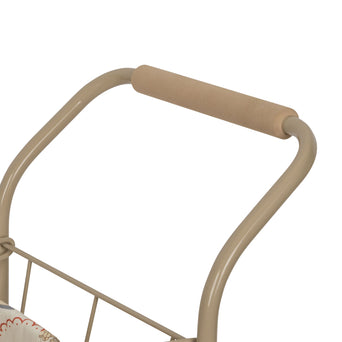 Konges Slojd - Swan Spielzeug Einkaufswagen mit Bezug aus Baumwolle - 5715404068017 - littlehipstar.com