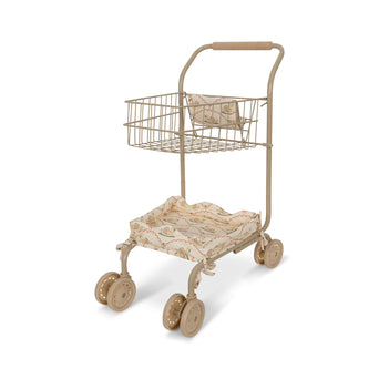 Konges Slojd - Swan Spielzeug Einkaufswagen mit Bezug aus Baumwolle - 5715404068017 - littlehipstar.com