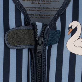 Konges Slojd - Swan Stripe Schwimmweste - 1-2 Jahre - 5715404088428 - littlehipstar.com