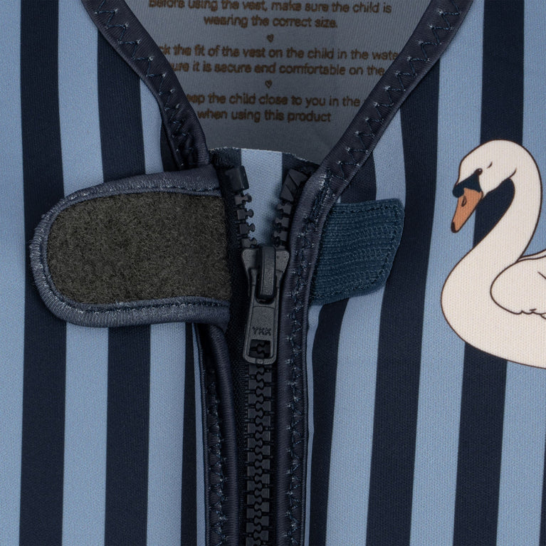 Konges Slojd - Swan Stripe Schwimmweste - 1-2 Jahre - 5715404088428 - littlehipstar.com