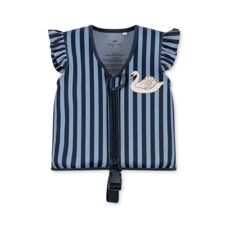 Konges Slojd - Swan Stripe Schwimmweste - 1-2 Jahre - 5715404088428 - littlehipstar.com
