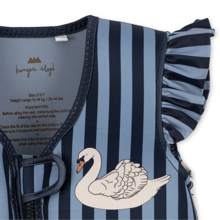Konges Slojd - Swan Stripe Schwimmweste - 1-2 Jahre - 5715404088428 - littlehipstar.com
