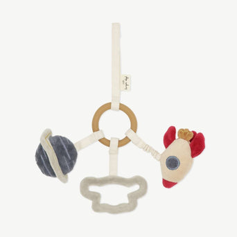 Konges Slojd - Weltraum Activity Greifling aus Bio-Baumwolle - 5715404035040 - littlehipstar.com