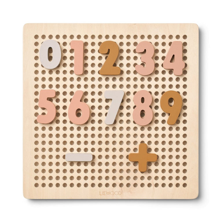 Liewood - Ainsley Alphabet Steckpuzzle aus Holz und Silikon - 66 Teile - Tuscany Rose Multi Mix - 5715493126773 - littlehipstar.com