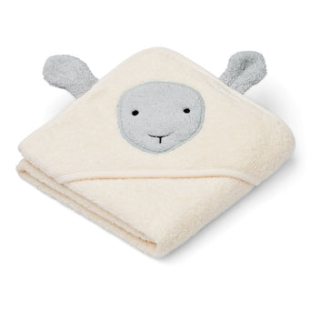 Liewood - Albert Schaf Kapuzenhandtuch aus Bio-Baumwolle - 70 x 70 cm - 5715493154073 - littlehipstar.com