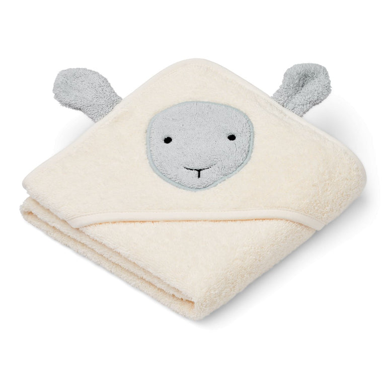 Liewood - Albert Schaf Kapuzenhandtuch aus Bio-Baumwolle - 70 x 70 cm - 5715493154073 - littlehipstar.com