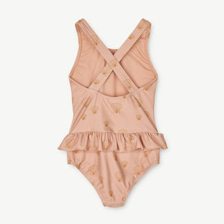 Liewood - Amara Badeanzug aus recyceltem Material - Sea Shell/Pale Tuscany - 1.5 Jahre (86) - 5715335154544 - littlehipstar.com