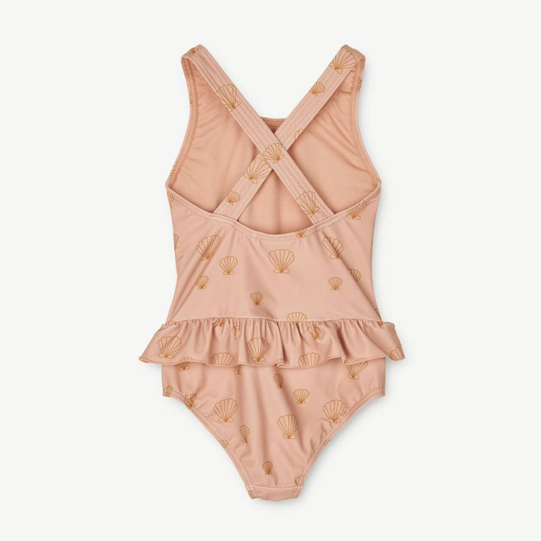 Liewood - Amara Badeanzug aus recyceltem Material - Sea Shell/Pale Tuscany - 2 Jahre (92) - 5715335154643 - littlehipstar.com