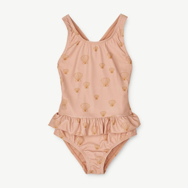 Liewood - Amara Badeanzug aus recyceltem Material - Sea Shell/Pale Tuscany - 5 Jahre (110) - 5715335154940 - littlehipstar.com