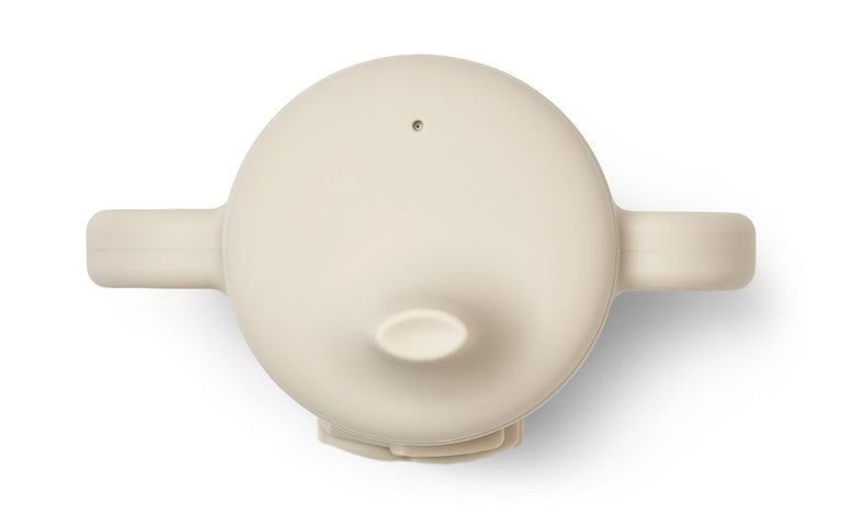 Liewood - Amelio Traktor Trinklerntasse aus Silikon - 150 ml - Blue Fog - 5715493126735 - littlehipstar.com