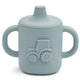 Liewood - Amelio Traktor Trinklerntasse aus Silikon - 150 ml - Blue Fog - 5715493126735 - littlehipstar.com