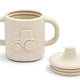 Liewood - Amelio Traktor Trinklerntasse aus Silikon - 150 ml - Blue Fog - 5715493126735 - littlehipstar.com