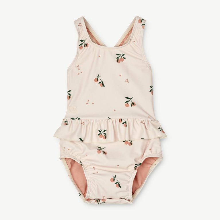 Liewood - Amina Baby Badeanzug aus recyceltem Material - Peach/Sea Shell - 9 Monate (74) - 5715335149953 - littlehipstar.com