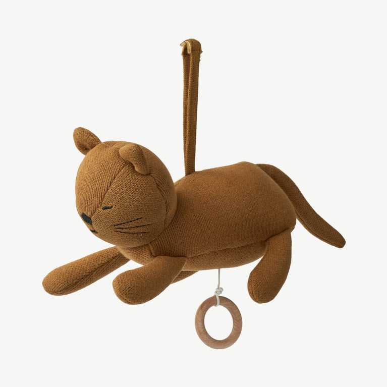 Liewood - Angela Katze Spieluhr aus Bio-Baumwolle in Golden Caramel - 5715335084384 - littlehipstar.com