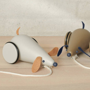 Liewood - Ash Hund Nachziehspielzeug aus Holz - Oat - 5715335026100 - littlehipstar.com