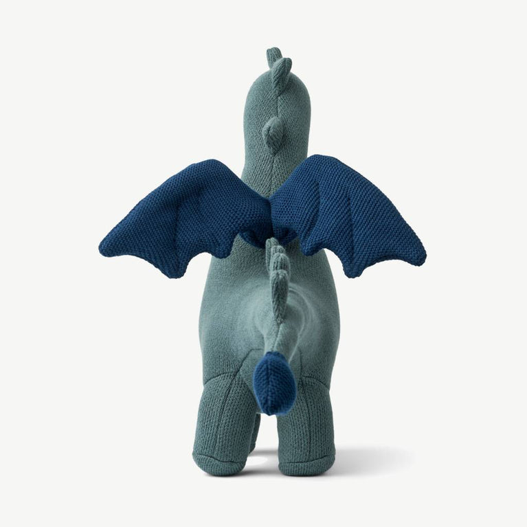 Liewood - Asher Drache Kuscheltier aus Bio-Baumwolle in Whale Blue - 5715335084292 - littlehipstar.com