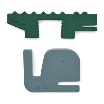 Liewood - Bjarke Silikon Türstopper 2-Pack - Sandy / Peppermint - 5715493131548 - littlehipstar.com