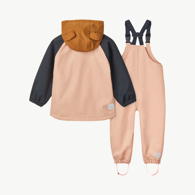 Liewood - Dakota 2tlg. Softshell Regenoutfit Aus Recyceltem Material - Tuscany Rose Mix - 86 - 5715493017613 - littlehipstar.com