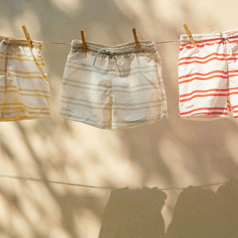 Duke Badeshorts aus recyceltem Material - Streifen