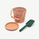 Elmo 3tlg. Strand-Set aus Silikon - Papaya/Pale Tuscany