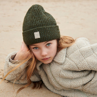 Liewood - Emilio Beanie Mütze Aus Bio-Baumwolle - Army Brown / Dark Army Brown - 3/4 Jahre - 5715493053482 - littlehipstar.com