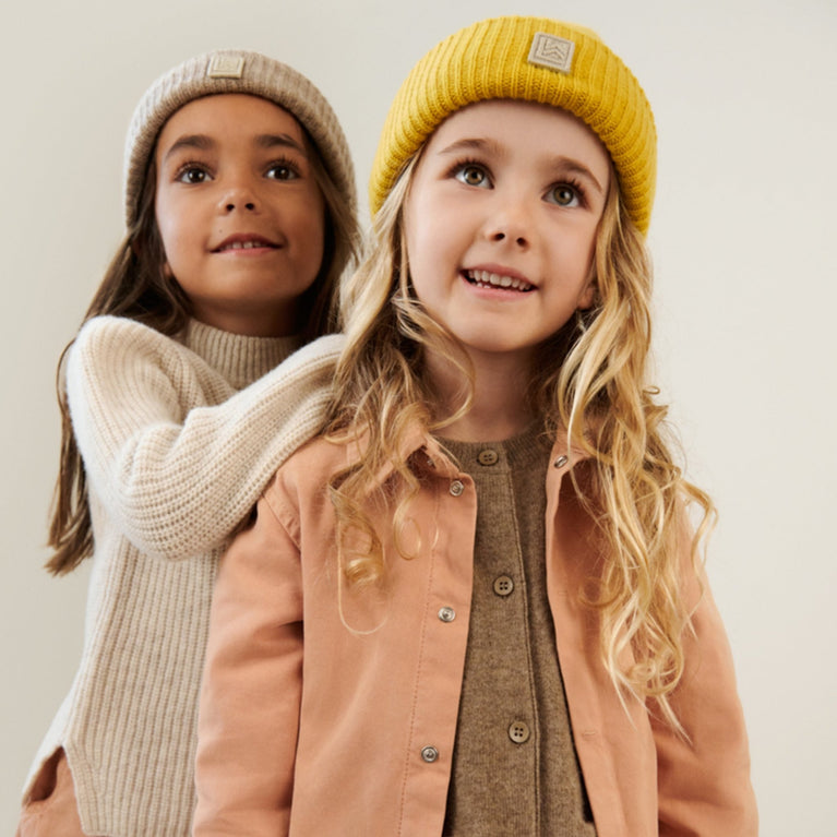 Liewood - Emilio Beanie Mütze Aus Bio-Baumwolle - Lemon Flake - 3/4 Jahre - 5715493053284 - littlehipstar.com