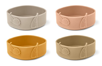 Liewood - Emily Schalen aus Silikon - 4er-Set - Garden Green Multi Mix - 5715493135126 - littlehipstar.com