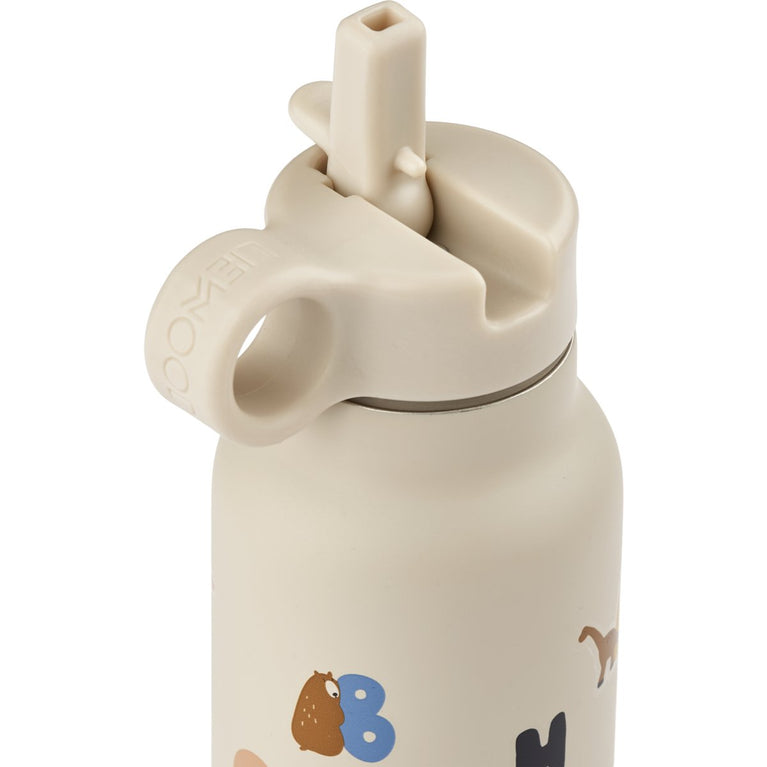 Liewood - Falk Isolierflasche aus Edelstahl - 250 ml - Alphabet / Sandy - 5715493140038 - littlehipstar.com