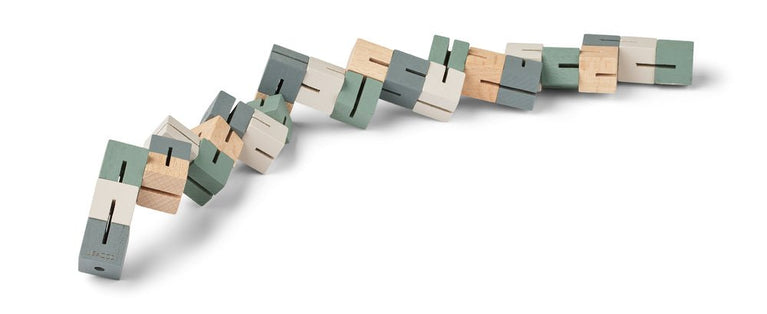 Liewood - Gavin Drehbarer Würfel aus Holz - Faune Green Mix - 5715493136444 - littlehipstar.com