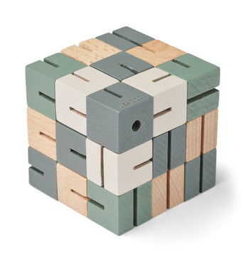 Liewood - Gavin Drehbarer Würfel aus Holz - Faune Green Mix - 5715493136444 - littlehipstar.com