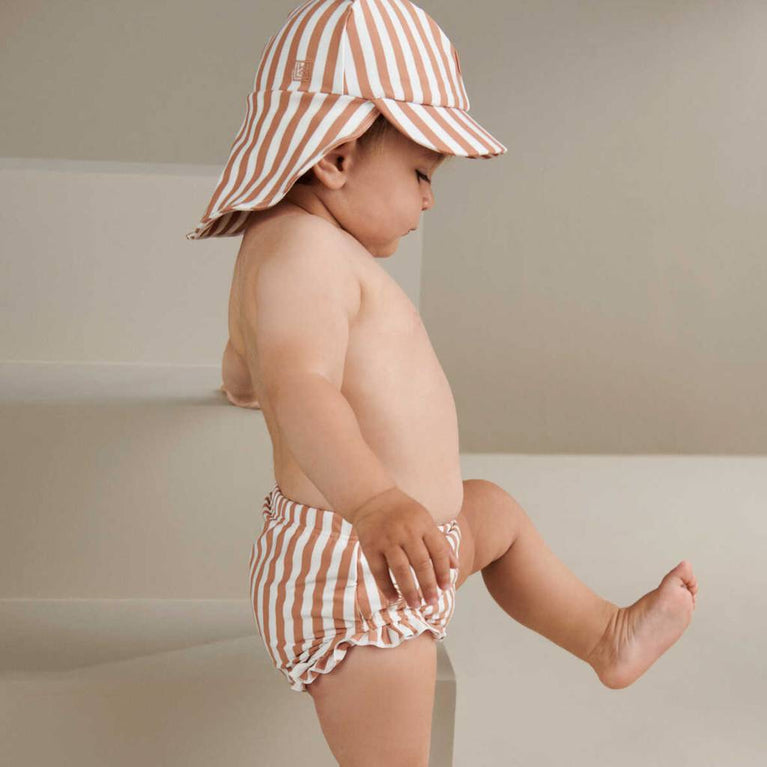 Liewood - Gorm Sonnenhut zum Wenden aus Bio-Baumwolle - Sea Shell/Pale Tuscany - 3-6 Monate - 5715335250246 - littlehipstar.com