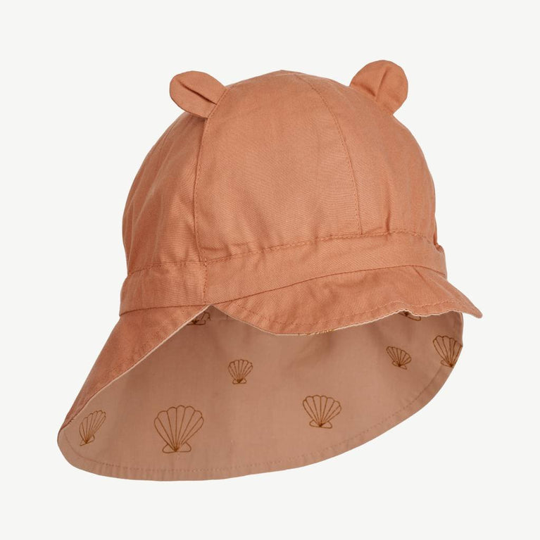 Liewood - Gorm Sonnenhut zum Wenden aus Bio-Baumwolle - Sea Shell/Pale Tuscany - 3-6 Monate - 5715335250246 - littlehipstar.com