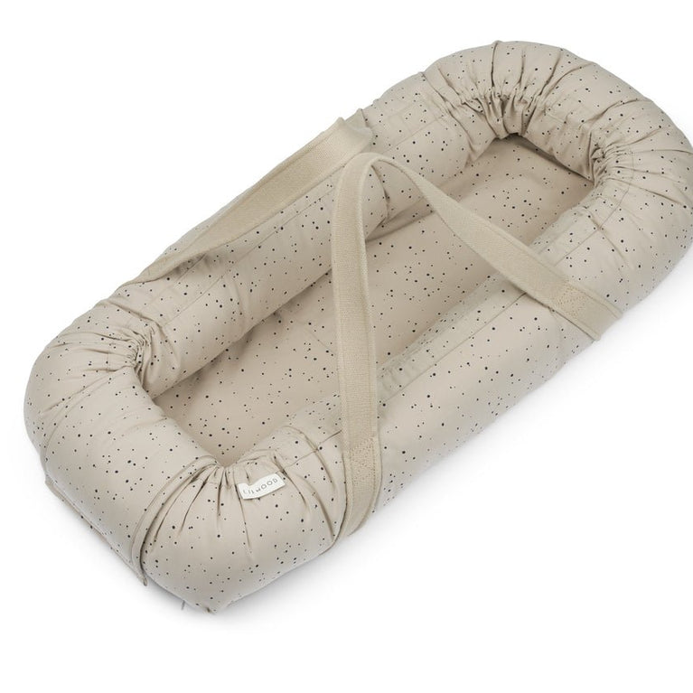 Liewood - Gro Babynest aus Bio-Baumwolle - Splash Dots / Sandy - 5715493123604 - littlehipstar.com